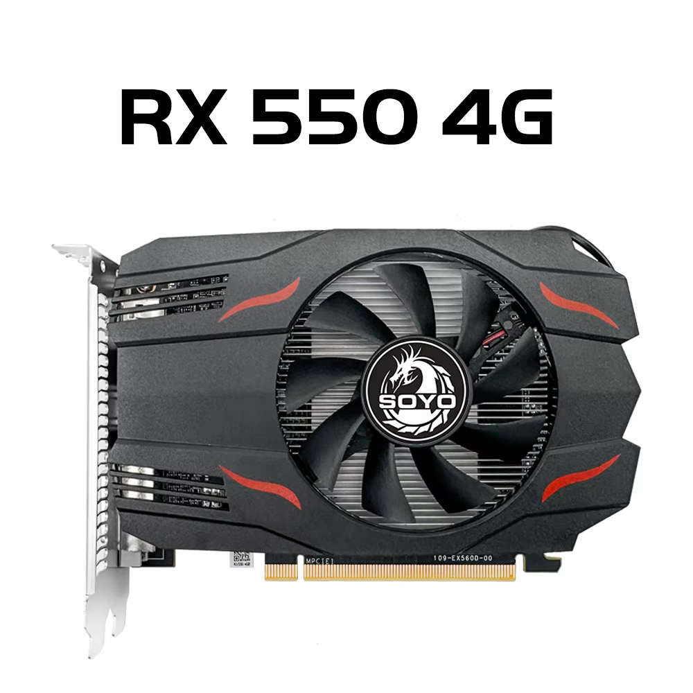 Carte graphique SOYO AMD Radeon RX 550 4G GPU RX 580 GDDR5