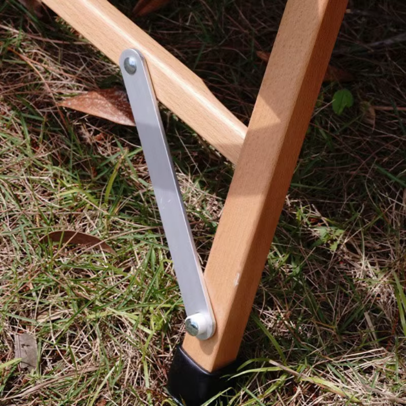 Chaise d'extérieur en bois pliante, ultralégère, portable, pour camping, plage, voyage, nature, randonnée, fournitures