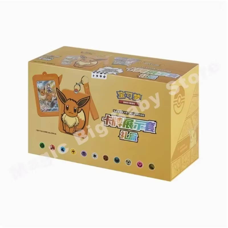 Cartes à collectionner Pokémon authentiques originales PTCG, coffret cadeau de cartes chinoises, exposition de cartes, gamme complète, cadeau pour enfant