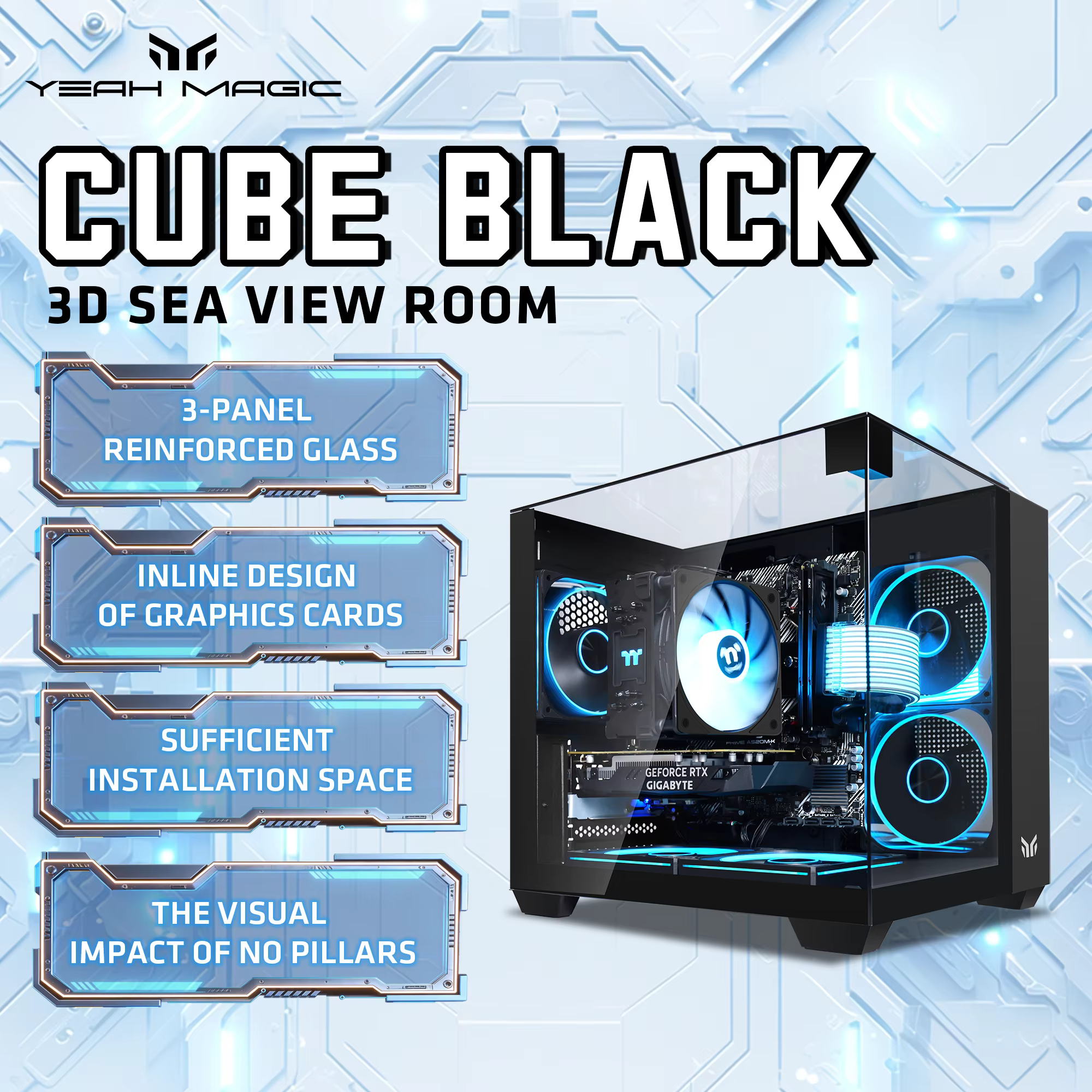 Boîtier MATX Yeah Magic Cube