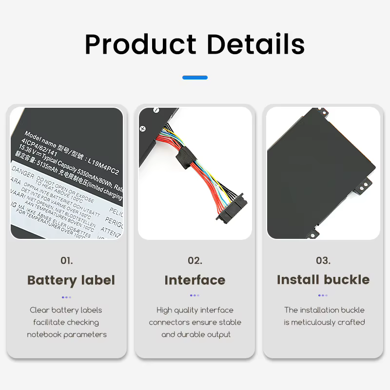 Batterie L19C4PC0 L19SPC0 L19M4PC0 pour Lenovo Legion 5-15ARH05