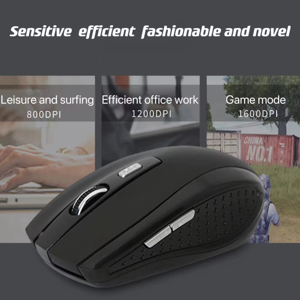 Souris sans fil optique rouge 6D de 2.4G USB