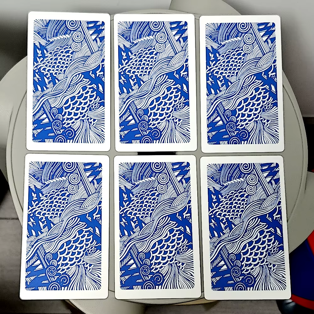 Jeu de Tarot aquaire 78 cartes de Tarot classiques imprimées sur 350GSM Double papier cartonné en relief 12*7cm