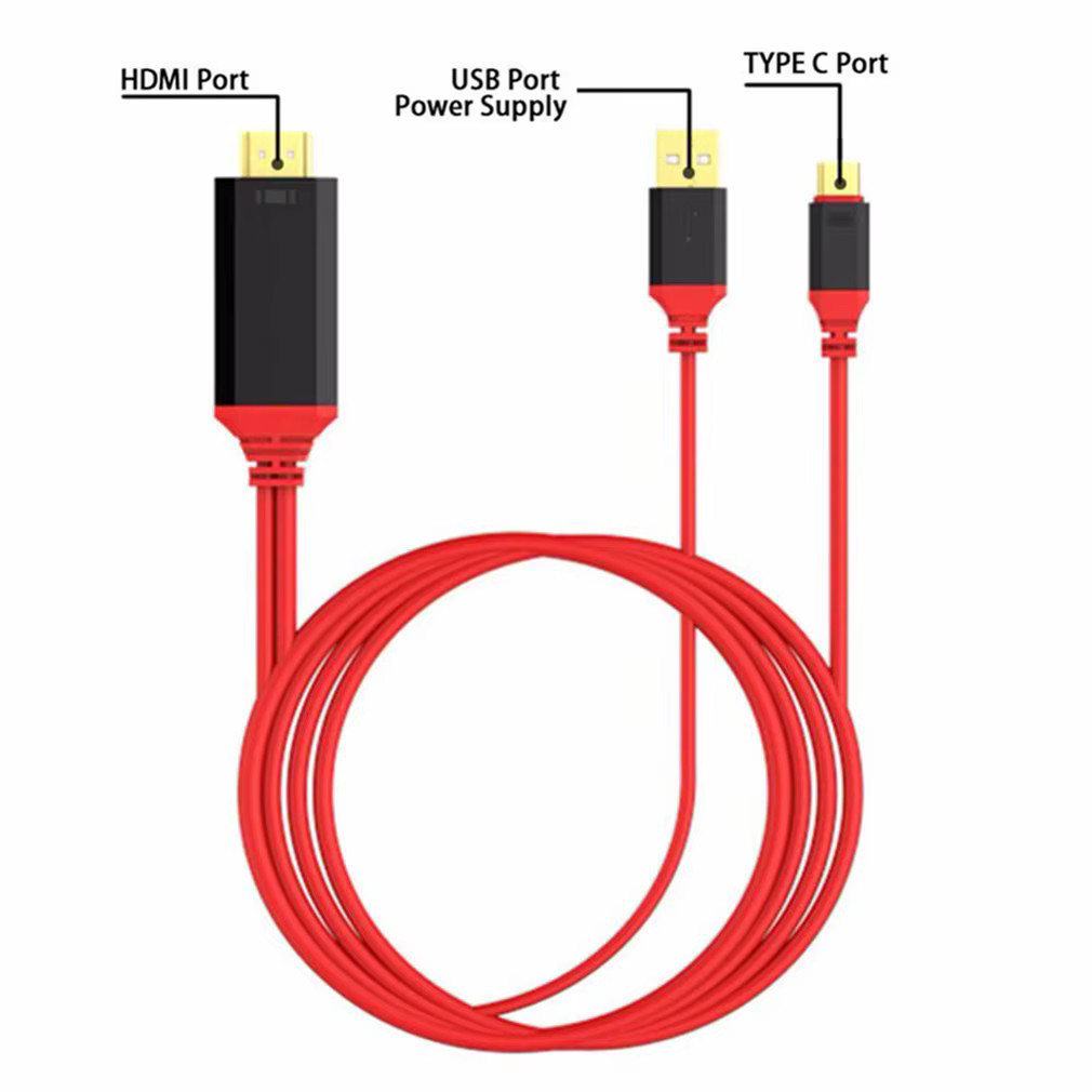 Câble de Projection HDMI pour Ordinateur Portable Connecté à la TV avec le Même Écran
