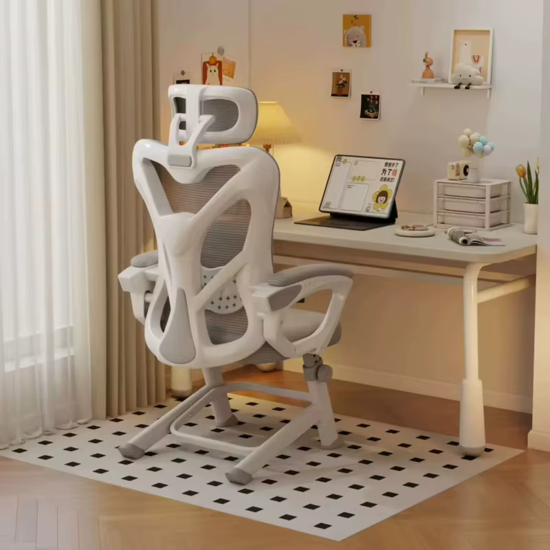 Chaise d'ordinateur, chaise de bureau à domicile, siège confortable inclinable pour une assise sédentaire, chaise ergonomique de jeu et de relaxation, mobilier de siège