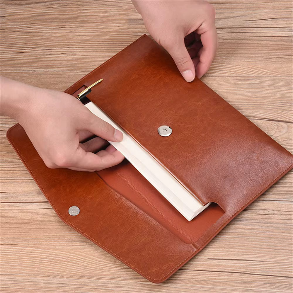 Porte-documents en cuir, porte-cartes, porte-passeport, organisateur de fichiers de données, sac de contrat GT, organisateur de fichiers scolaires