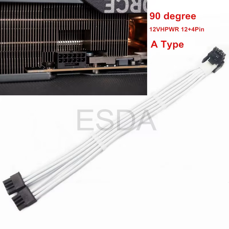 Corsair double CPU 8 broches mâle à 12VHPWR PCIE 5.0 16