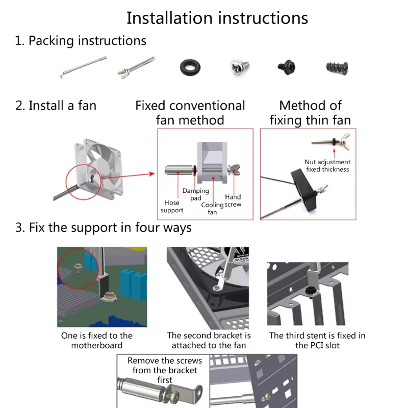 B0KA-Refroidisseur T1 robuste de haute qualité, support de refroidissement IMACooling pour l'électronique