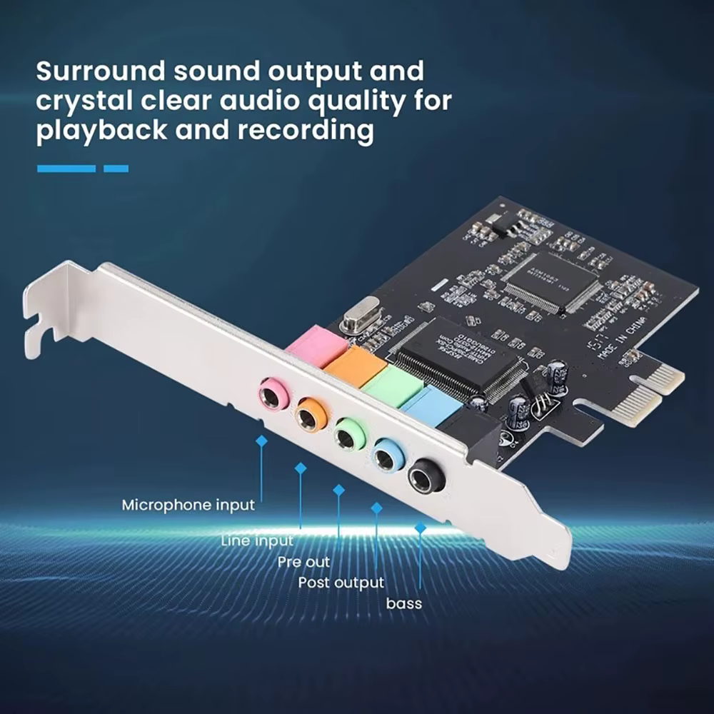 Carte son Pcie 5.1 PCI Express