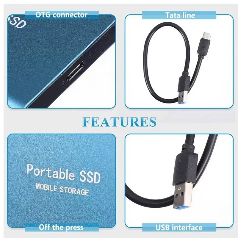 Disque SSD externe Portable 1 to/2 to