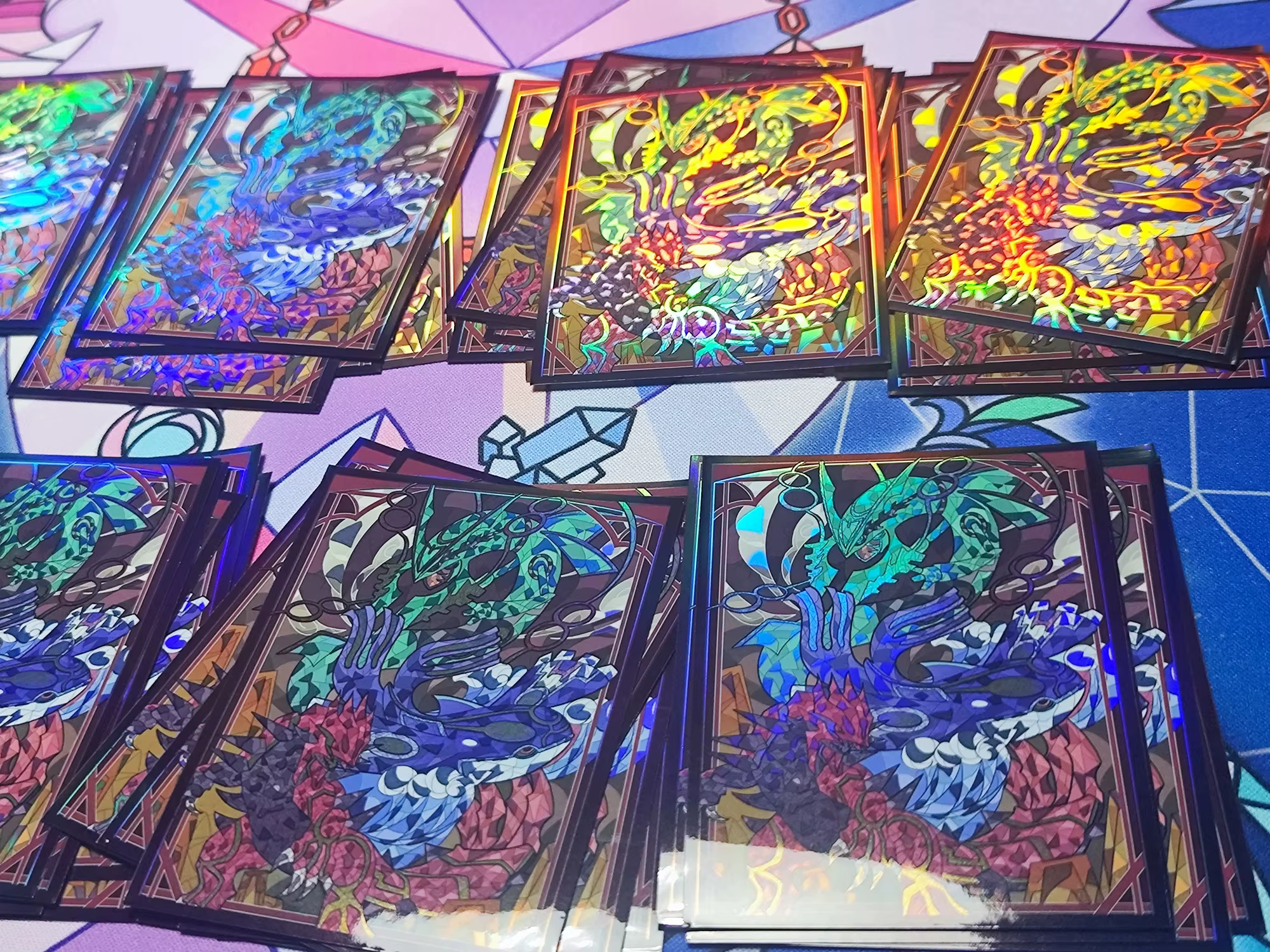 Pochettes pour cartes Pokemon Gardevoir, Style peinture sur verre, figurines de monstres de poche, étui de protection pour cartes à collectionner WS PTCG