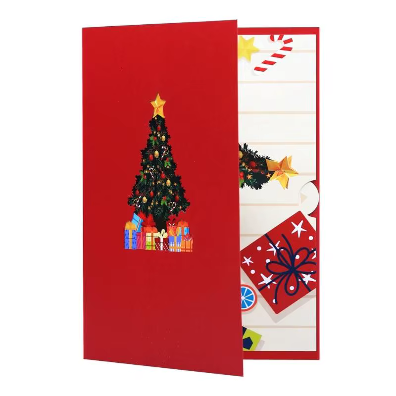 Carte voeux G6KF à main avec enveloppe pour célébration des fêtes