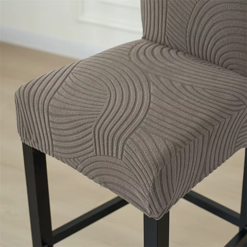 1/2/4/6 pièces housses de chaise de Bar Jacquard élastique tabouret housse comptoir selle housse de siège meubles housse anti-poussière pour salon café