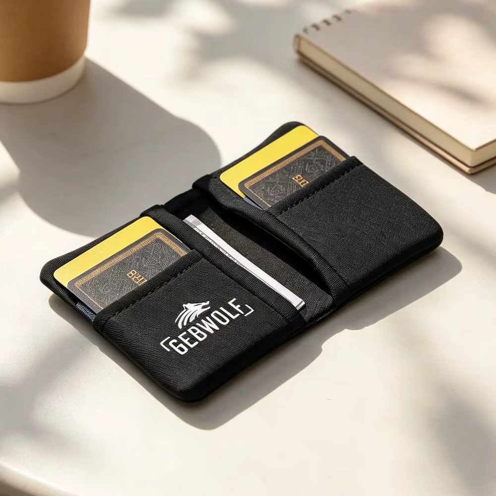Portefeuille fin, retrait facile des cartes, portefeuille minimaliste pour cartes