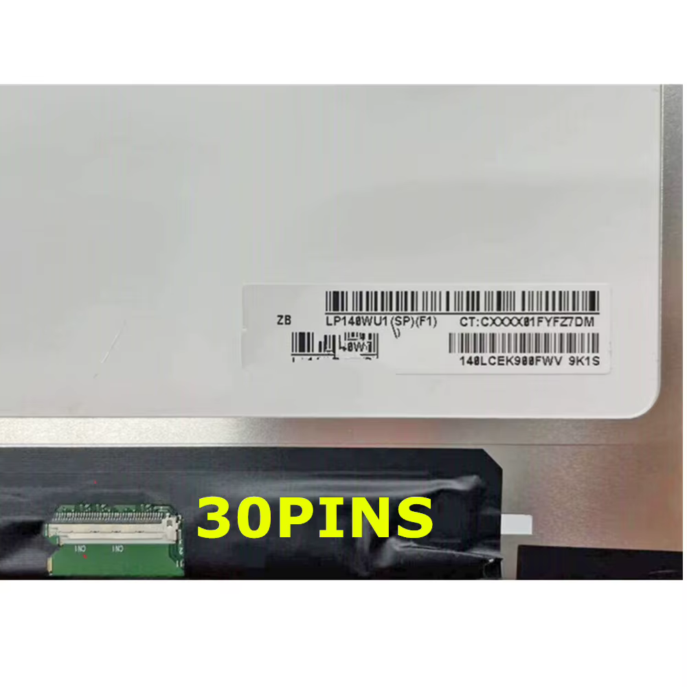 Écran LCD d'origine NEUF 14 pouces 1920*1200 IPS 30 broches LP140WU1-SPF1 LP140WU1-SPA1 pour LG Gram 14 14Z90P 14Z980 14Z990 14Z90Q
