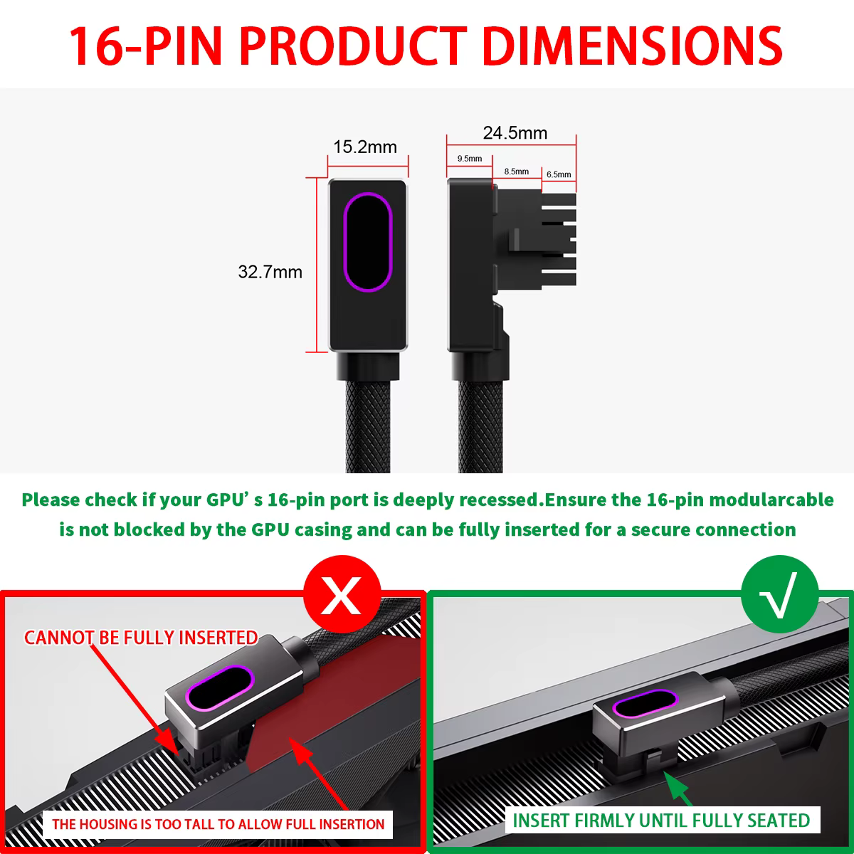 Câble modulaire AIJS GPU16PIN