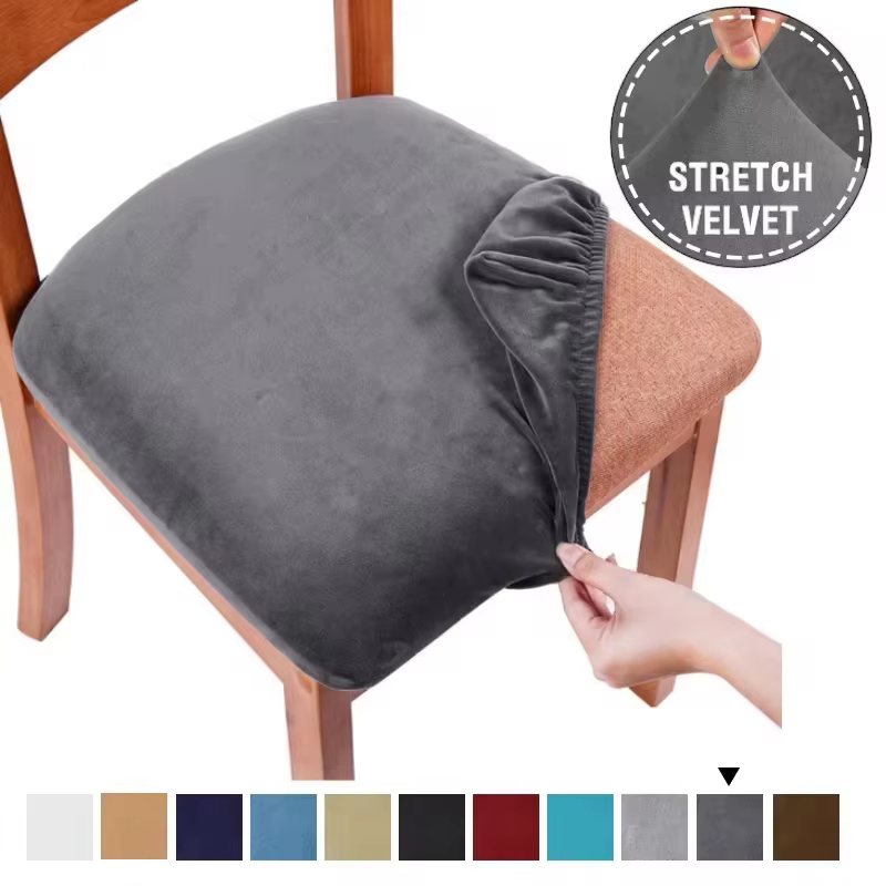 Housse de coussin de siège en tissu velours Super doux, housse de chaise extensible, pour hôtel, Banquet, salon, fundas para sillas