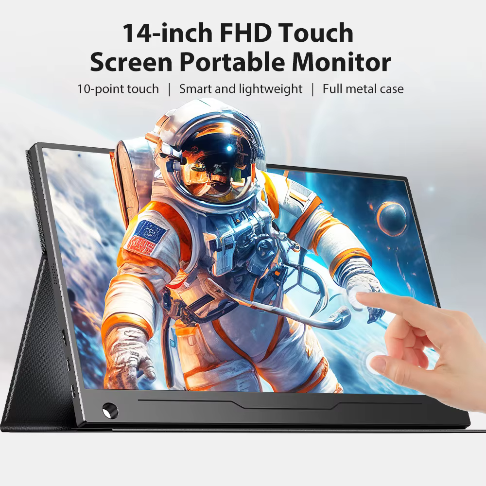 UPERFECT moniteur à écran tactile Portable 14 "1080P FHD HDMI ordinateur de bureau