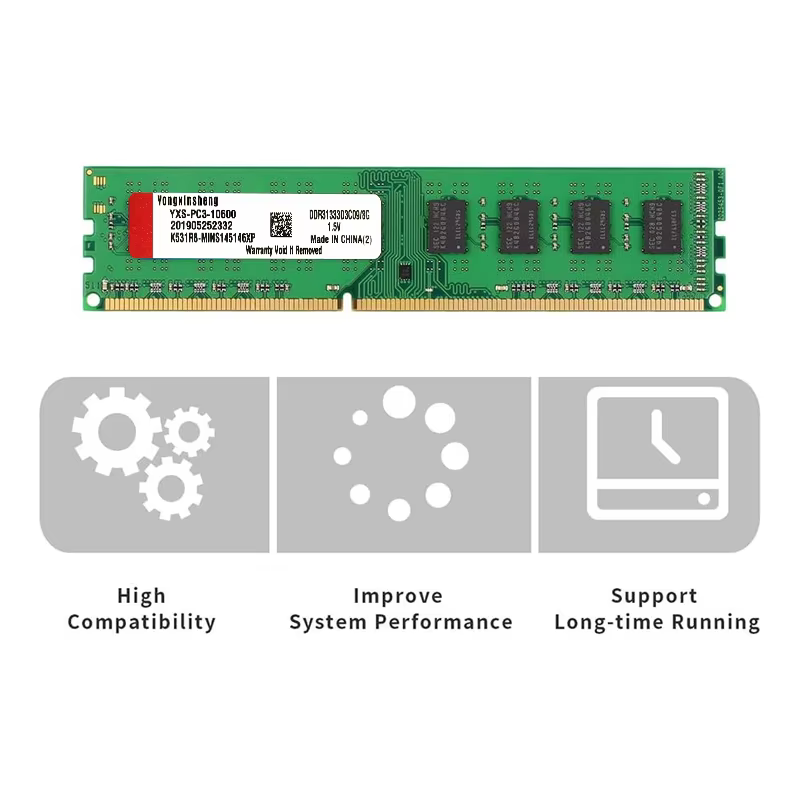 Carte mère AMD dédiée DDR3 4GB 8GB 1333 1600MHZ RAM mémoire de bureau 1.5V 240 broches CPU Intel non tampon non compatible
