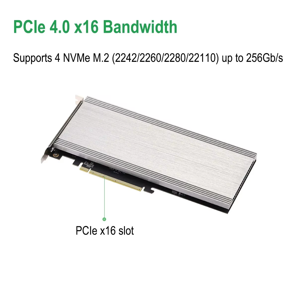IOCREST – carte adaptateur de contrôleur riser M.2 NVMe vers Pcie 4.0 X16