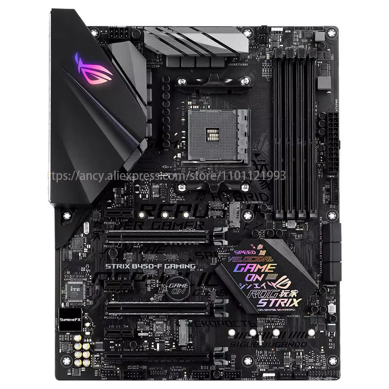 ASUS B450-F GAMING carte mère Socket AM4 DDR4 pour AMD B450M B450