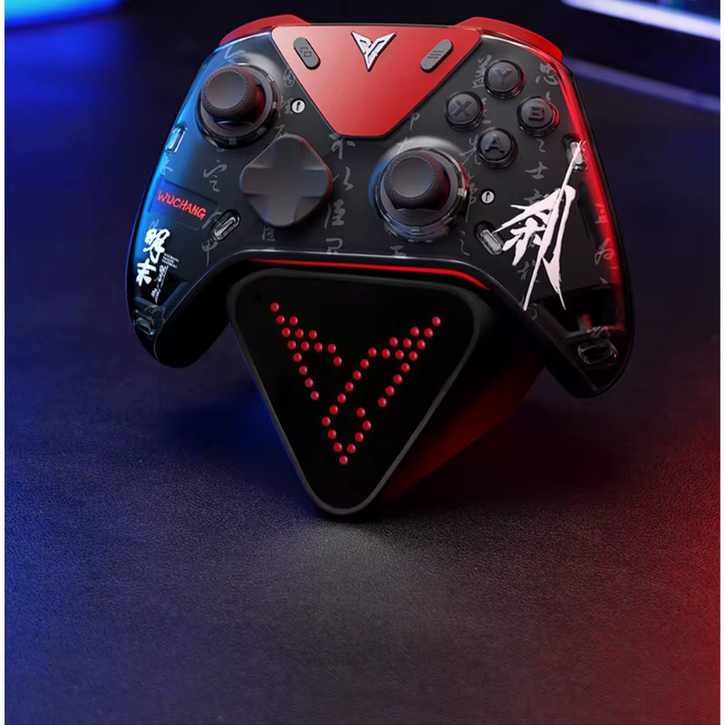 Manette de jeu sans fil Flydigi Apex 5 avec retour de force et commutateur tri-mode pour PC