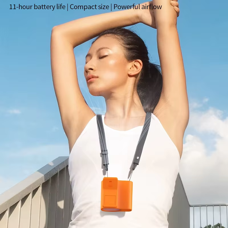 Ventilateur portable Lenovo avec écran LED, léger, format de poche, faible bruit, petit ventilateur électrique, ventilateur d'extérieur, Nouveauté 2026
