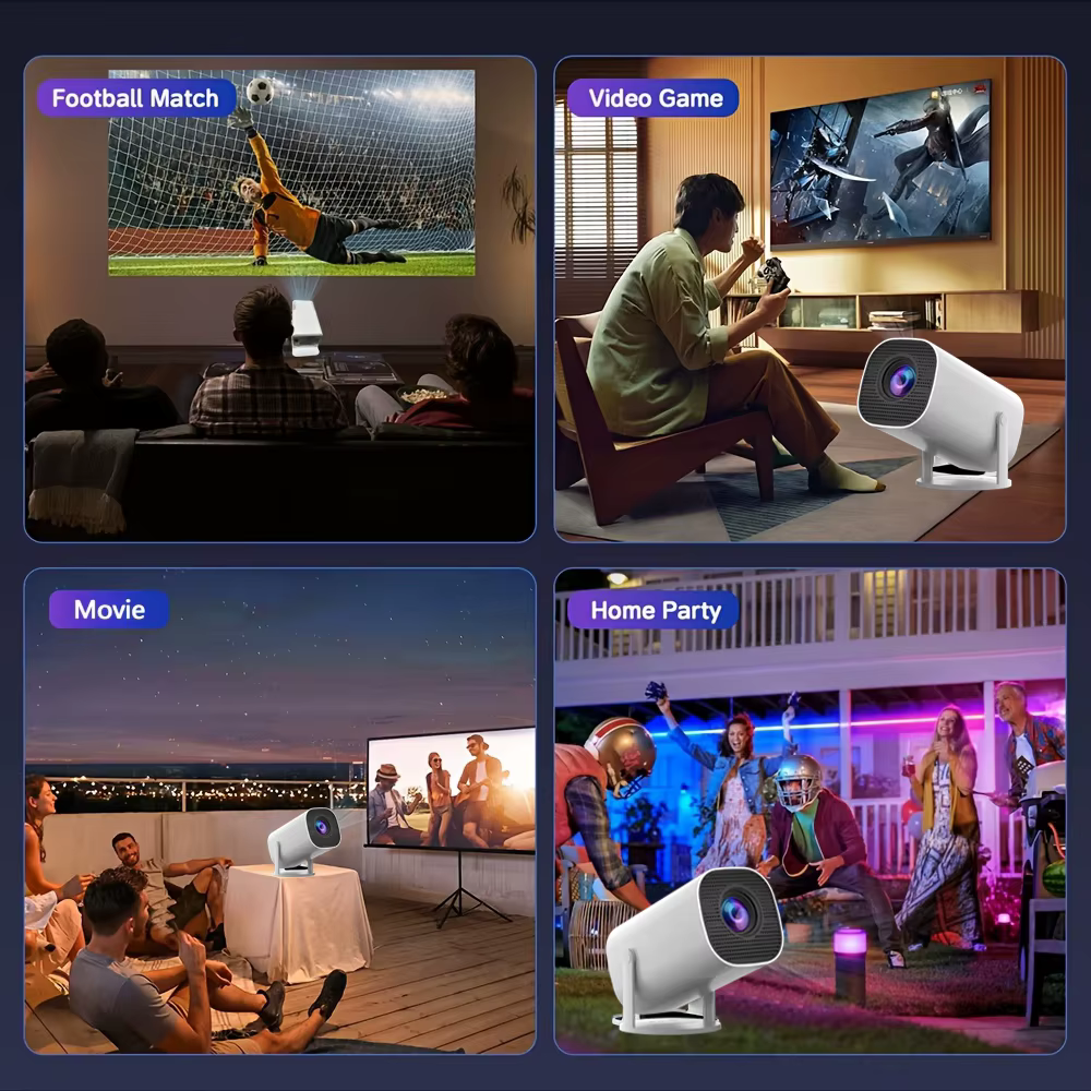 Mini projecteur HD, prend en charge la vidéo 4K