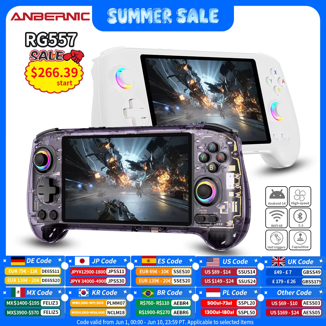 ANBERNIC – Console de jeu portable RG557