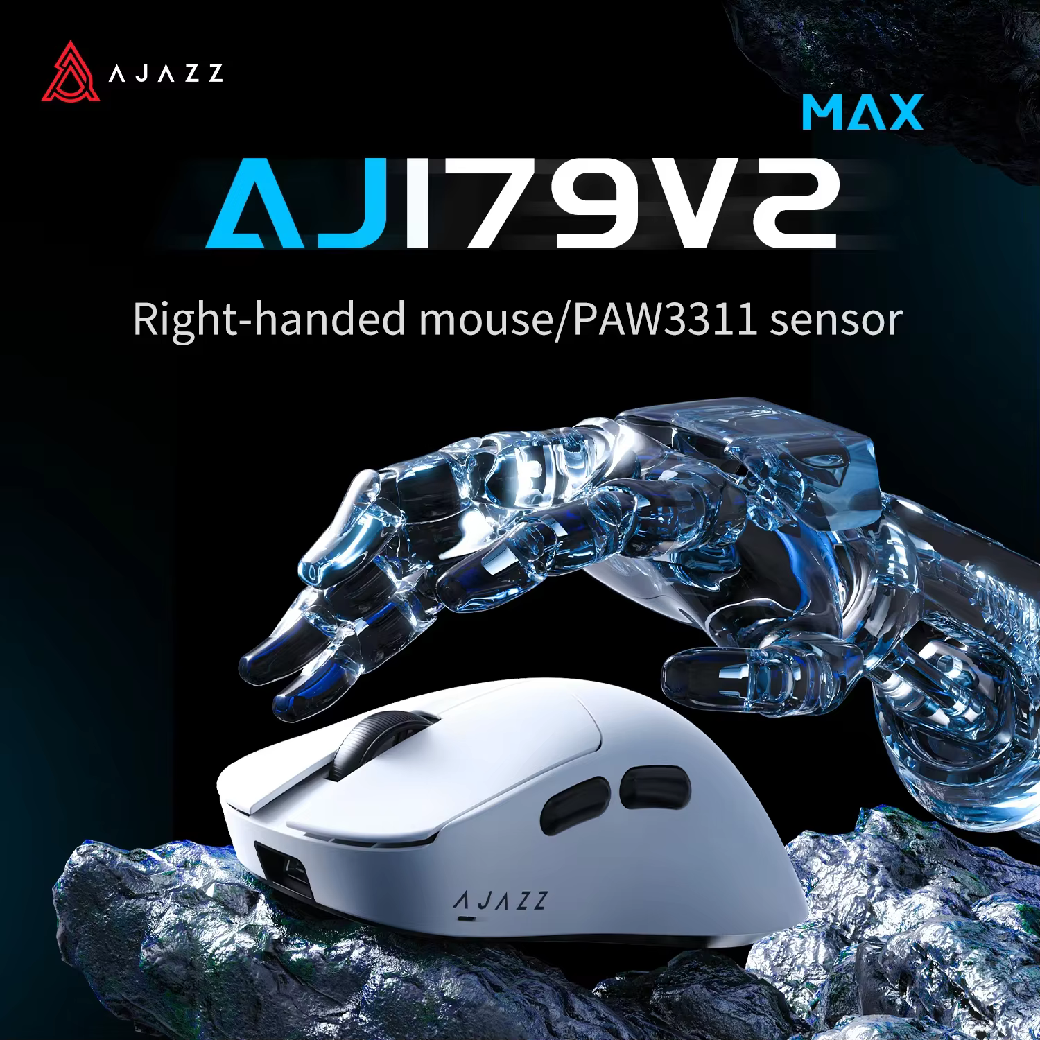 AJAZZ AJ179 V2 MAX Souris de jeu sans fil E-Sport