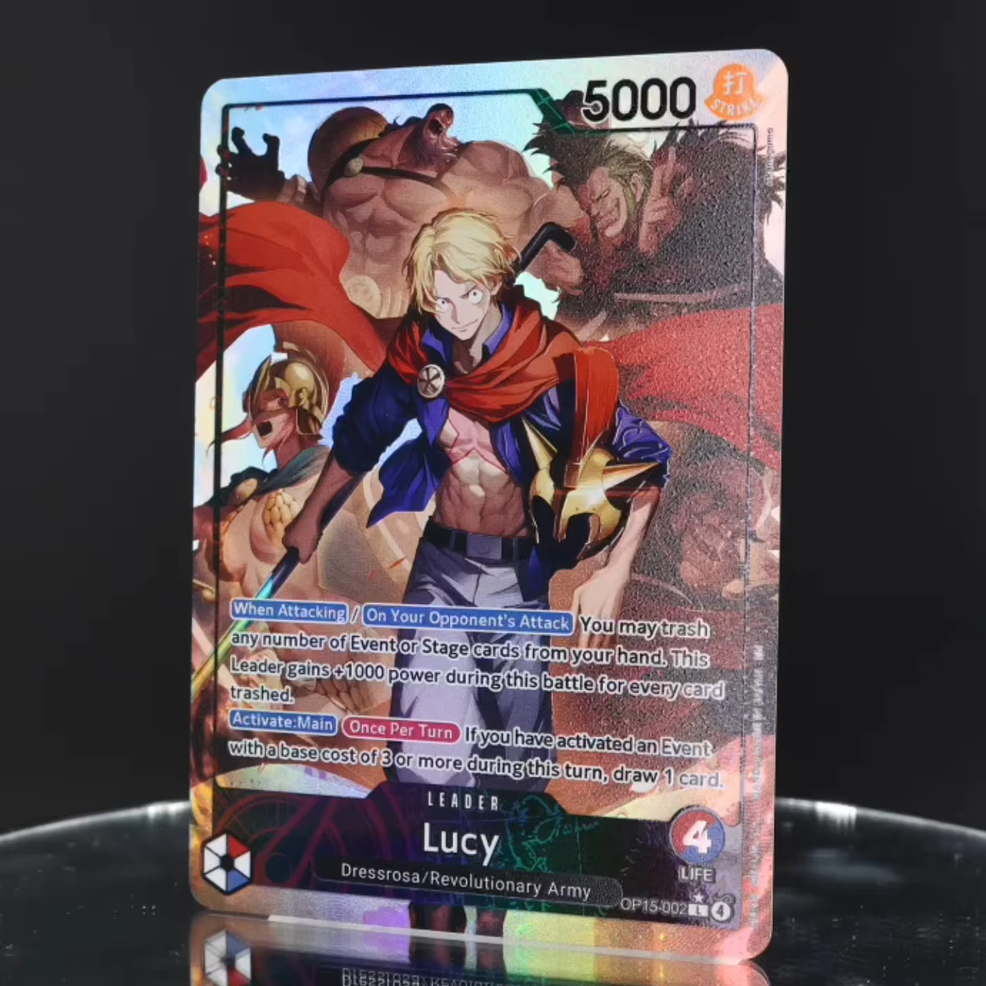 Carte de leader One Piece TCG OPCG en anglais OP15 - Ensemble de cartes