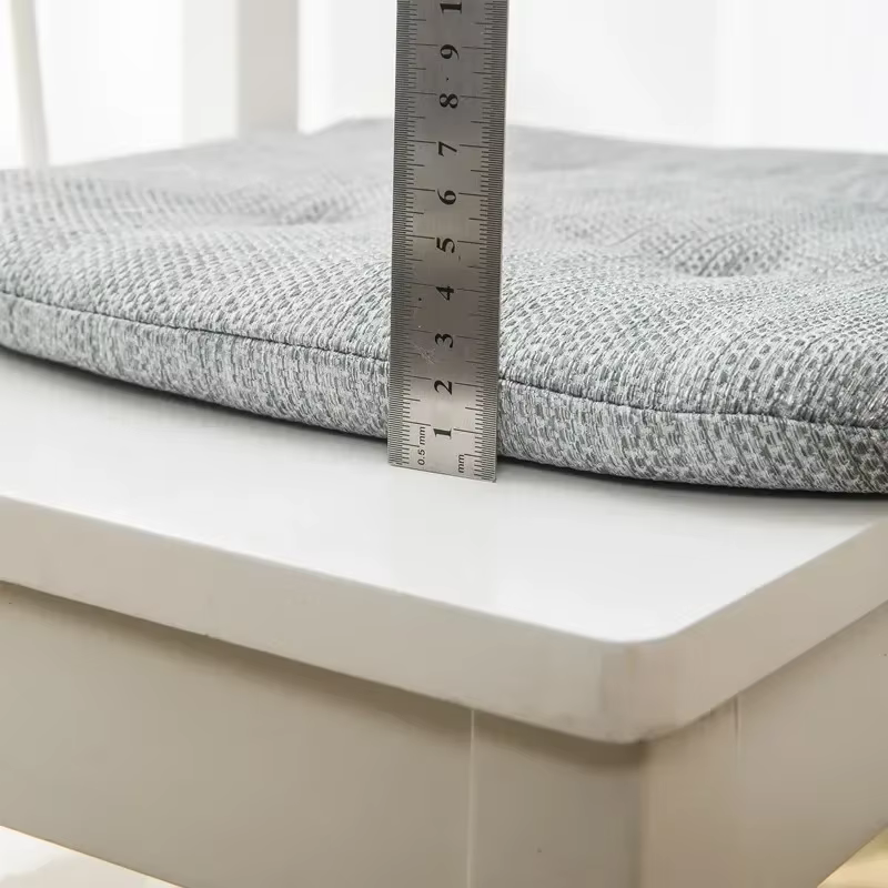 Heart de chaise en mousse à mémoire de forme, coussins de siège souples coordonnants avec sangles, tapis durables pour salon, cuisine, bureau