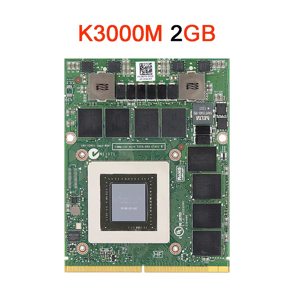 Carte graphique Quadro K3000M K3100M K4000M K4100M K5000M K5100M K3000 K4000 K5000 K3100 K4100 K5100 pour iMac A1312 2009 2010 2011