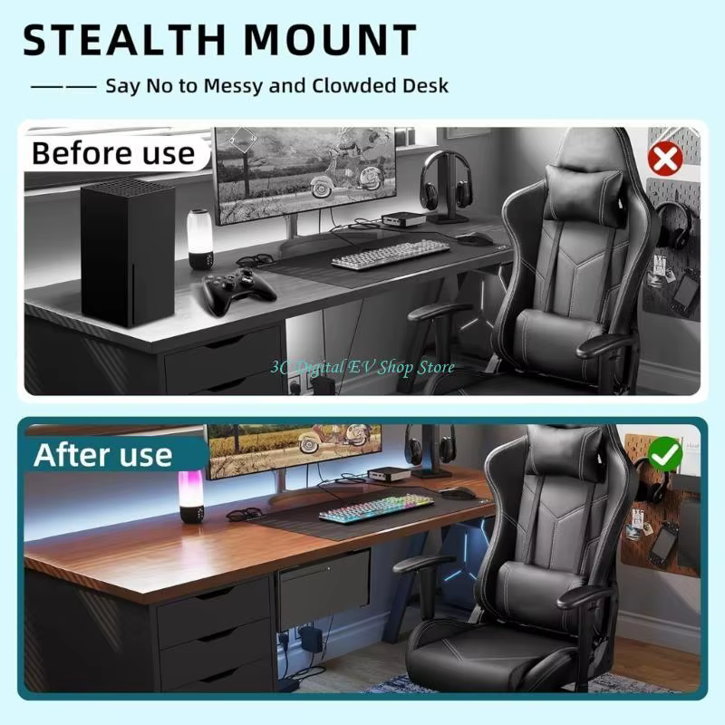 Support rangement sous le bureau E74D