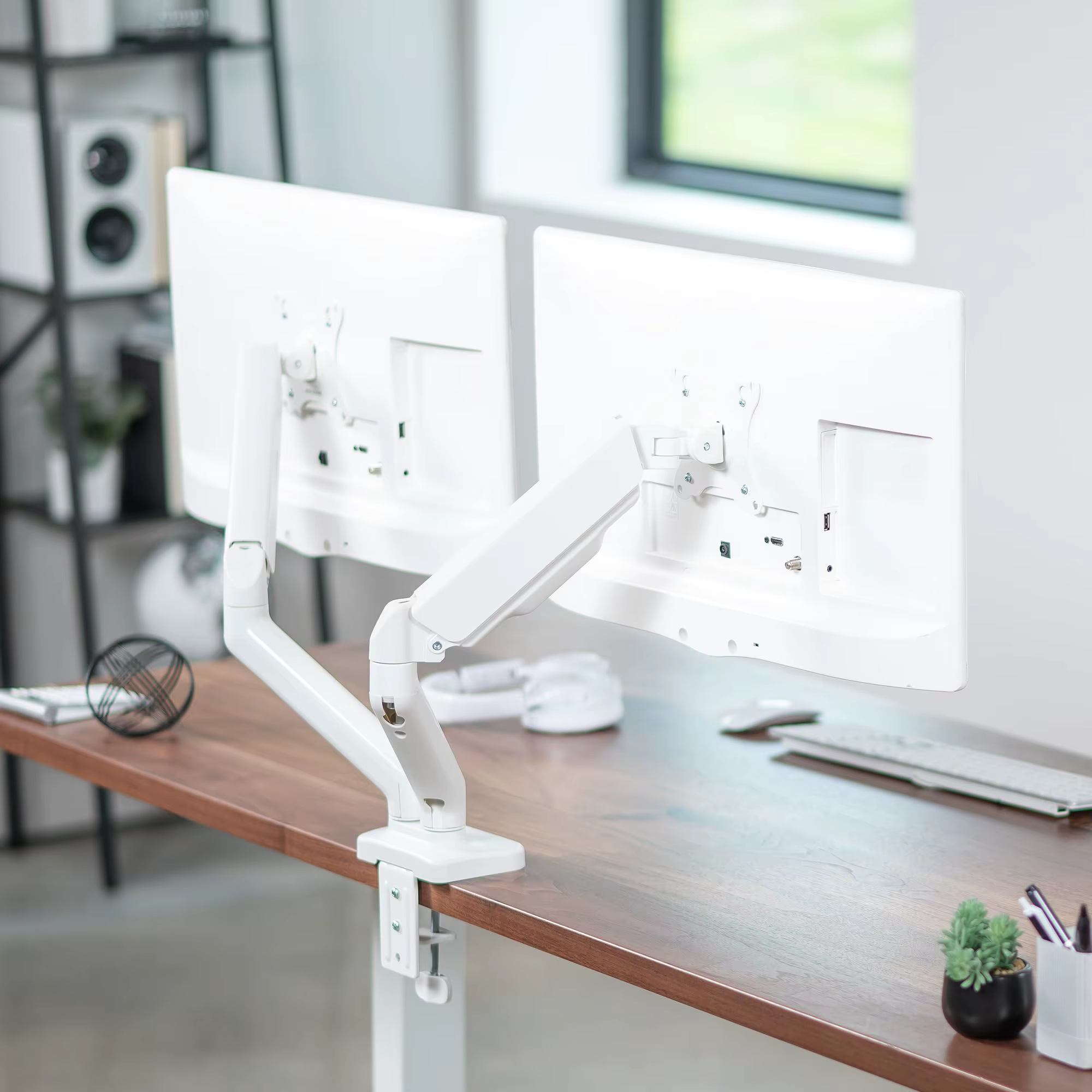Support à Double Écran Ergonomique et Réglable de 32 Pouces