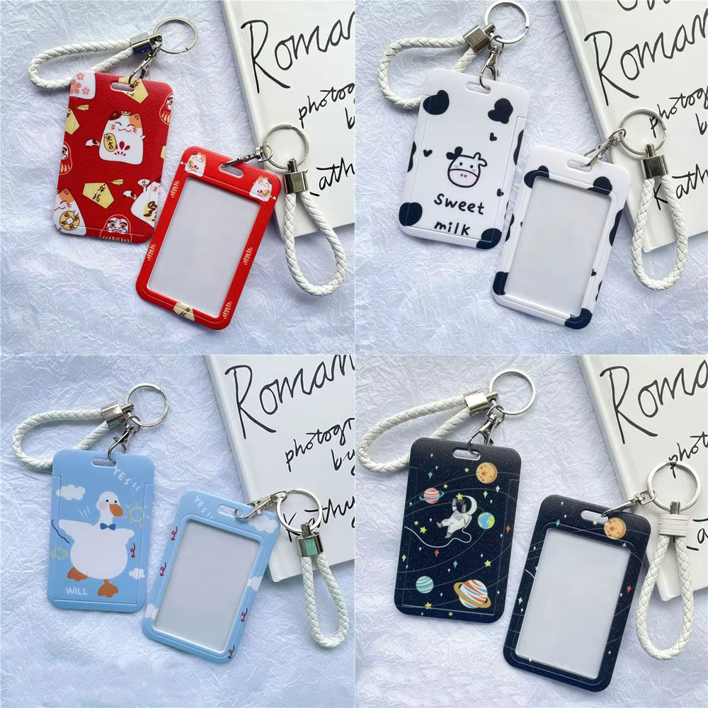 Porte-cartes de visite pour femmes et hommes, joli porte-cartes de crédit, porte-cartes d'identité bancaire, Badge pour enfants, étui pour cartes de Bus