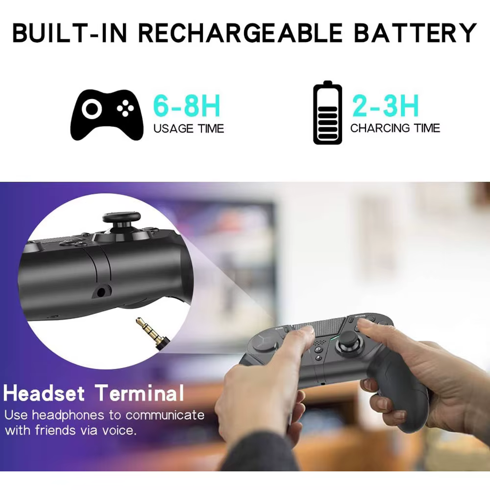 Contrôleur pour PS4 PS3 PS Playstation 4 3 PC contrôle sans fil Bluetooth Mobile Android TV manette de jeu