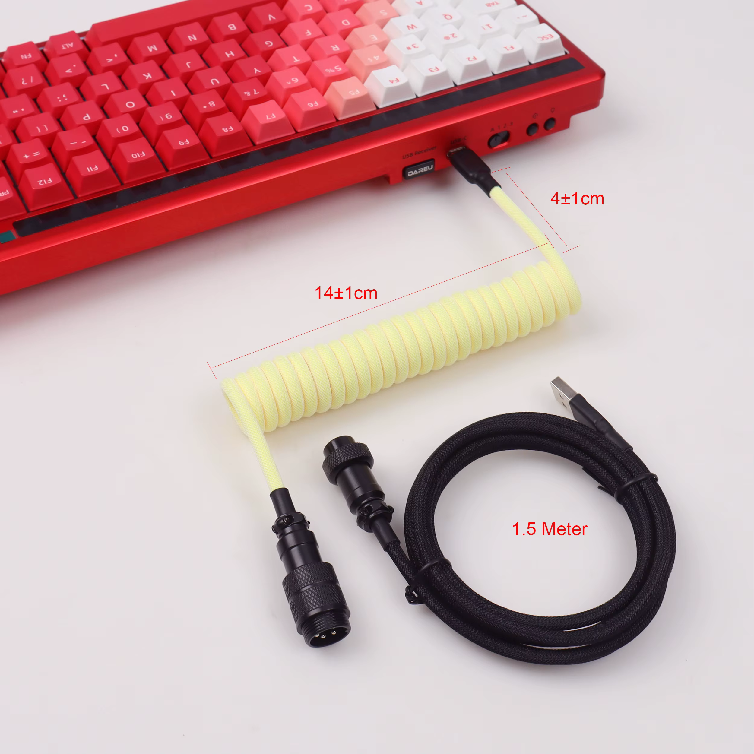 LANO USB A à Type C pour clavier de jeu mécanique