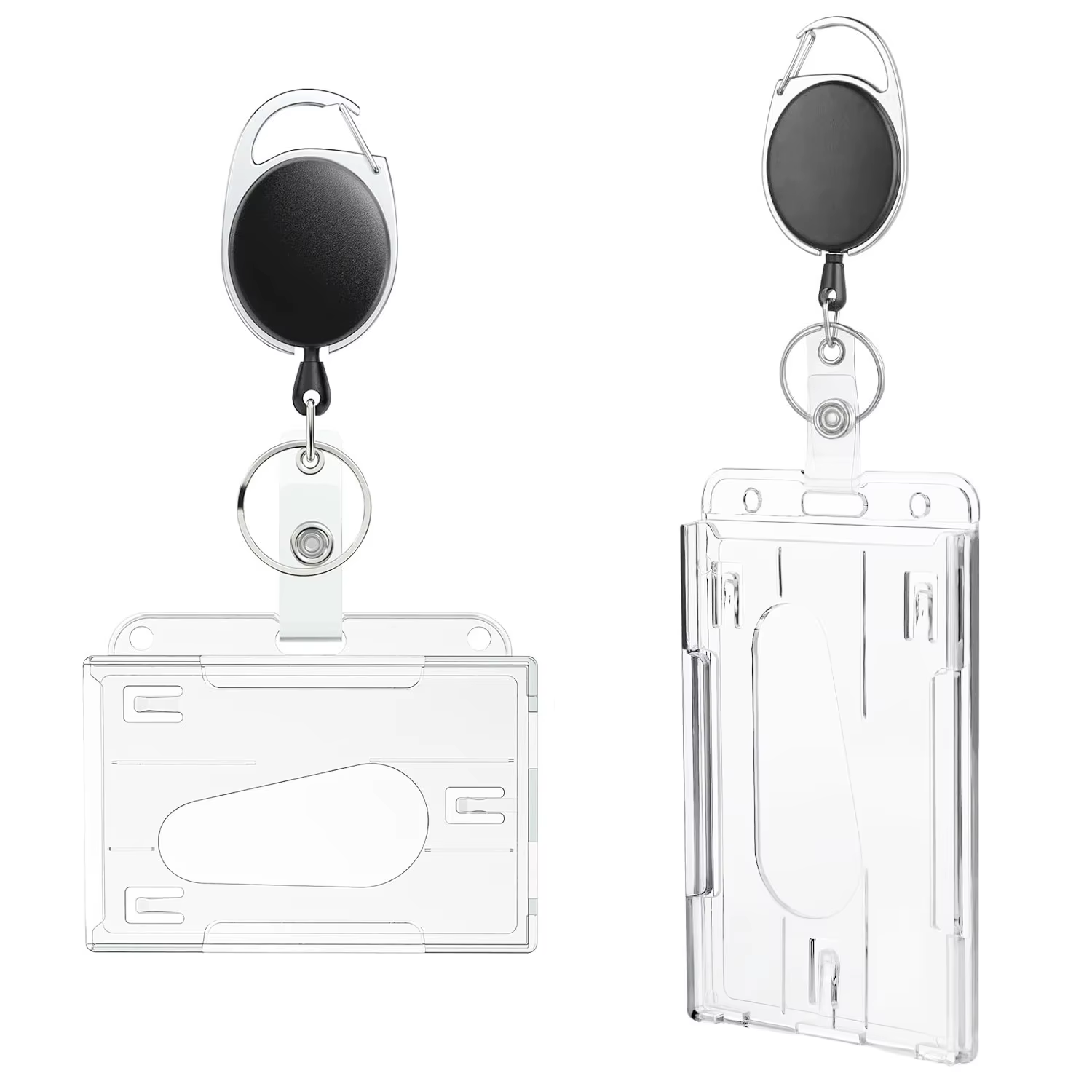 Porte-cartes de travail en plastique, housse de protection pour cartes de Bus, cartes d'identité, étanche, transparente, pour femmes et hommes, étui pour cartes de crédit