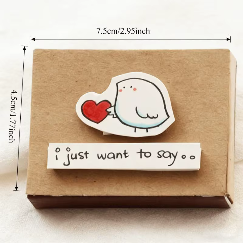 1 pièce, boîte à messages romantique « Je t'aime », cadeau fait main, carte pour la Saint-Valentin, anniversaire, mariage, surprise pour elle/lui ​