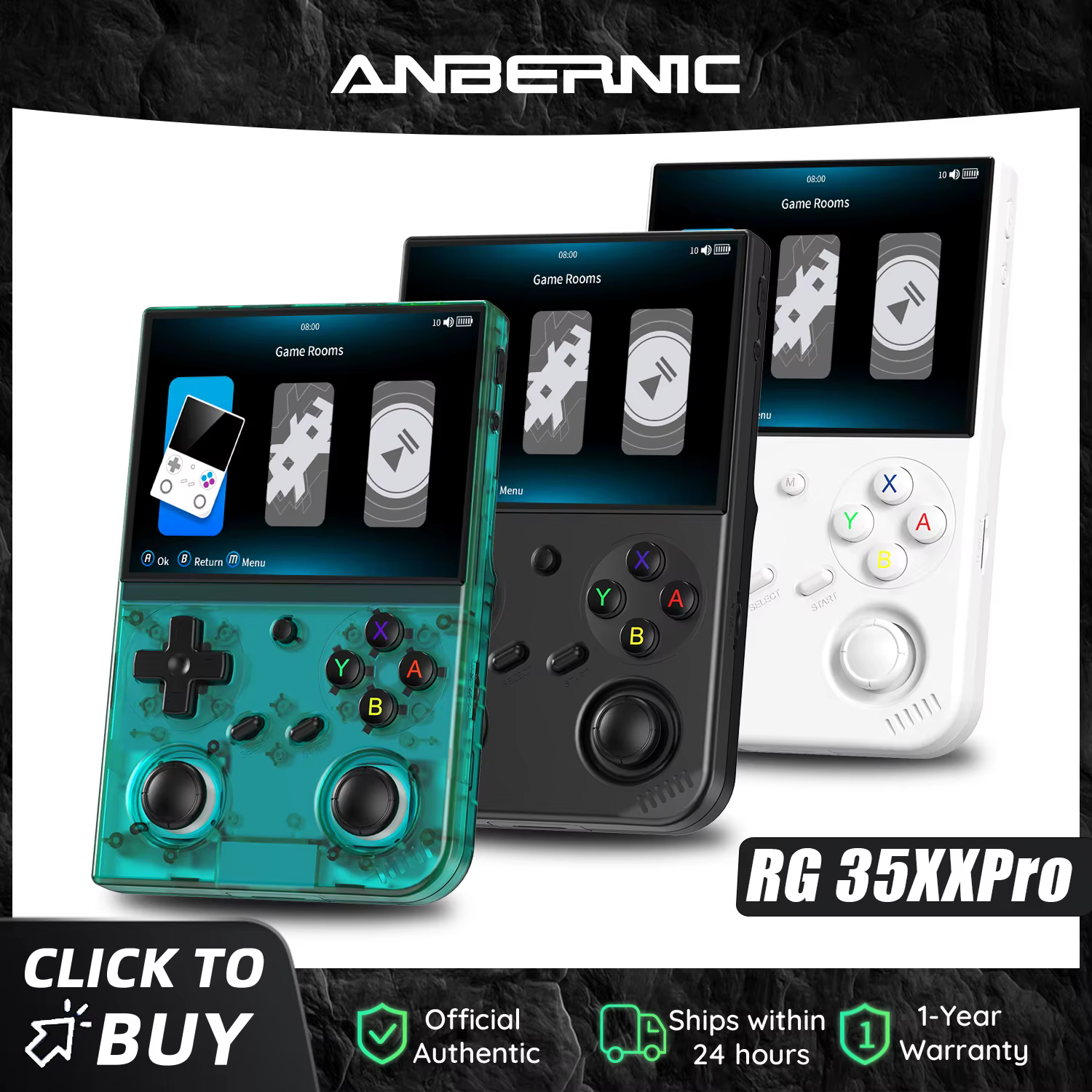 Console de jeu portable Anbernic RG 35XXPRO 64 bits
