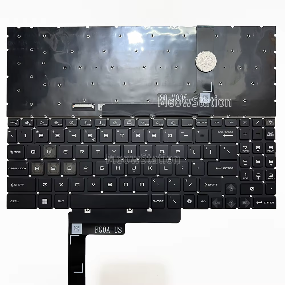 Clavier rétroéclairé RGB US/russe