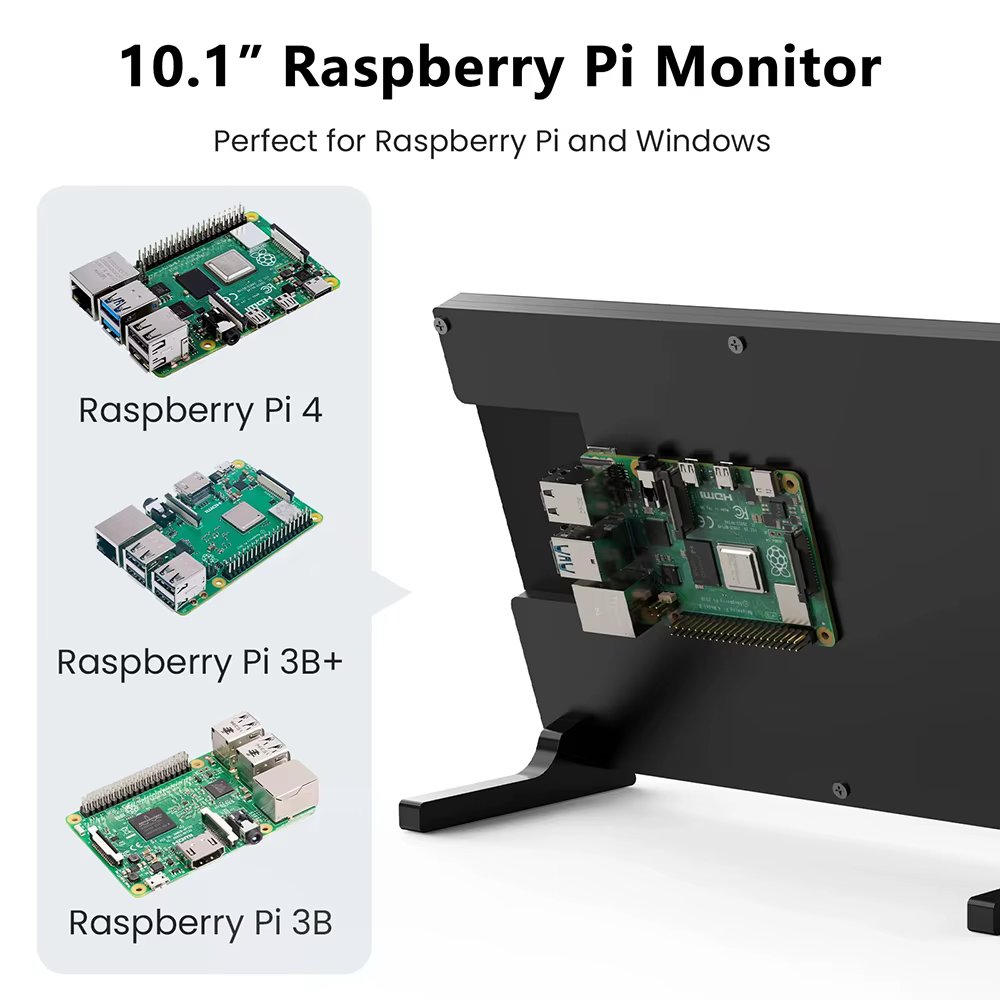 Eyoyo moniteur 10.1 pouces écran tactile capacitif Portable 1280x800 IPS affichage pour Raspberry Pi Plug And Play Compatible Win 8/10