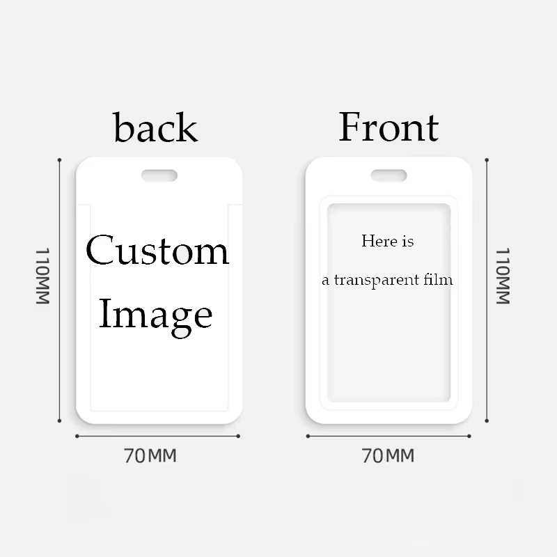 Porte-cartes d'identité d'impression haute définition, porte-badge personnalisé et à lanière en PVC, tailleur personnel, votre propre cadeau d'entreprise de photos personnalisé