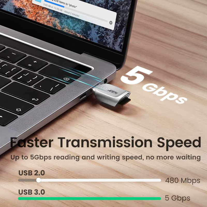 UGREEN Lecteur de carte USB-C à Micro SD TF