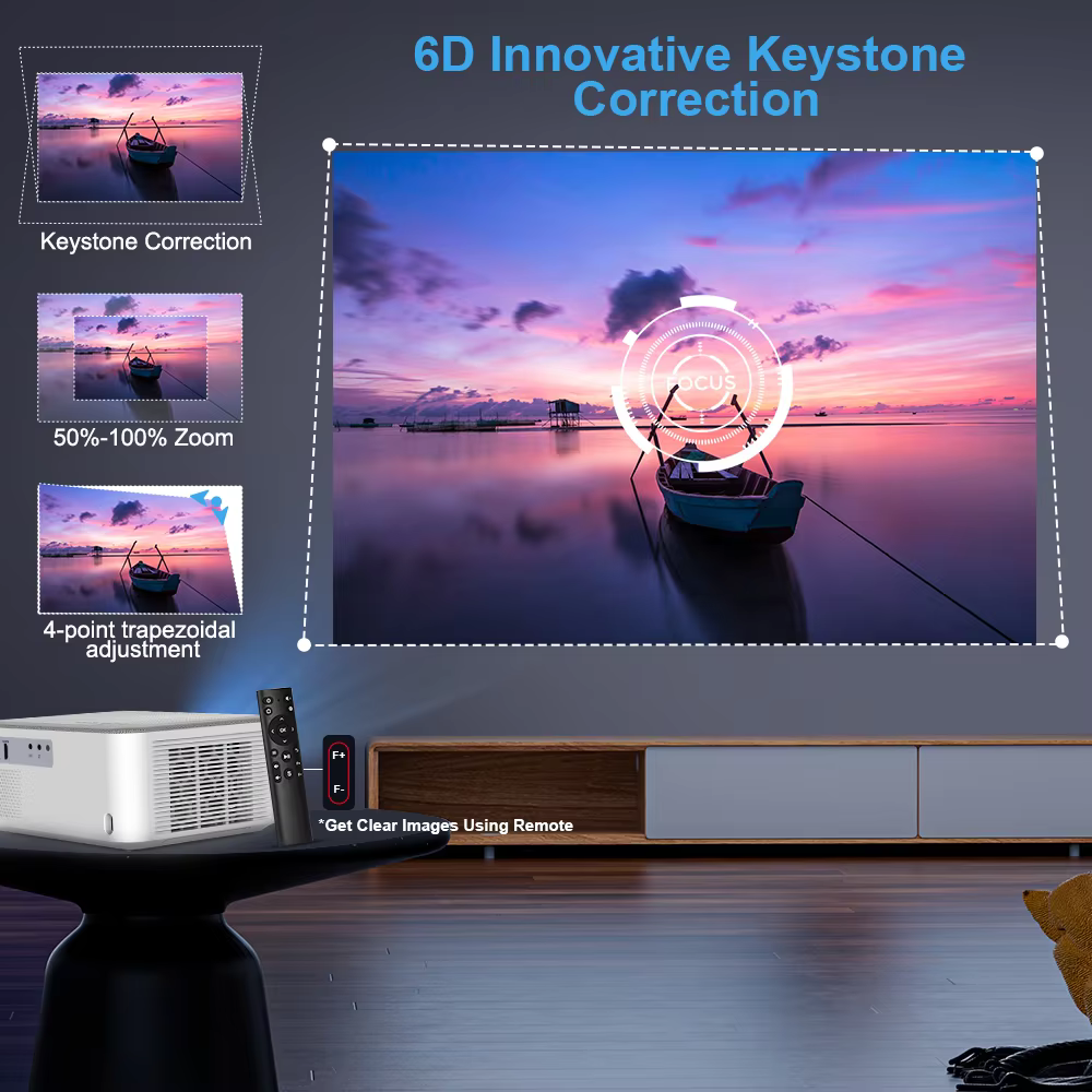 Mini projecteur portable ThundeaL TD92 Pro FHD 1080P Full HD Beam 4K Vidéo WiFi