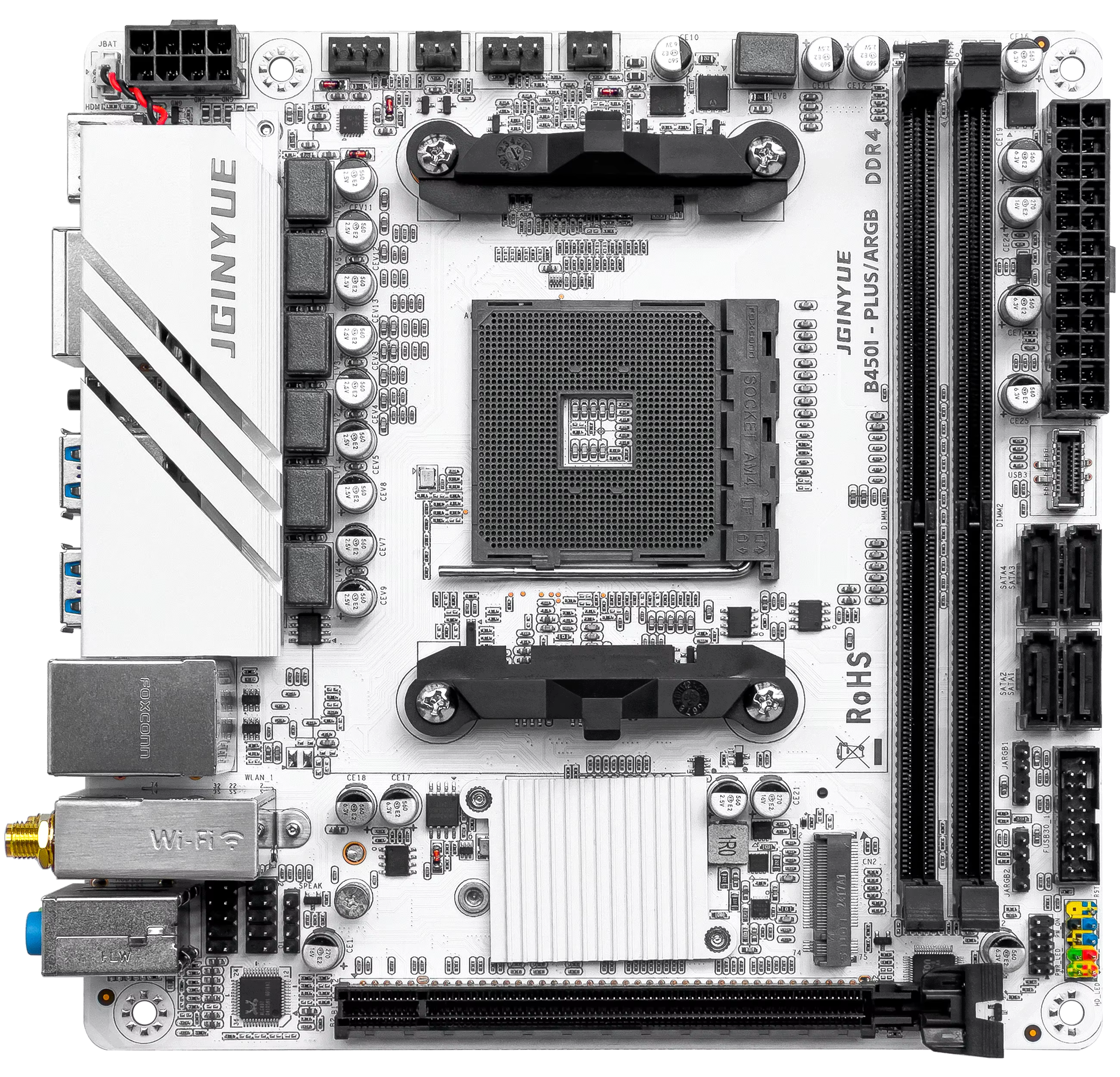 B450 B450I PLUS ARGB carte mère de jeu am4 double canal ddr4 32g m.2 hdmi MINI ITX HTPC