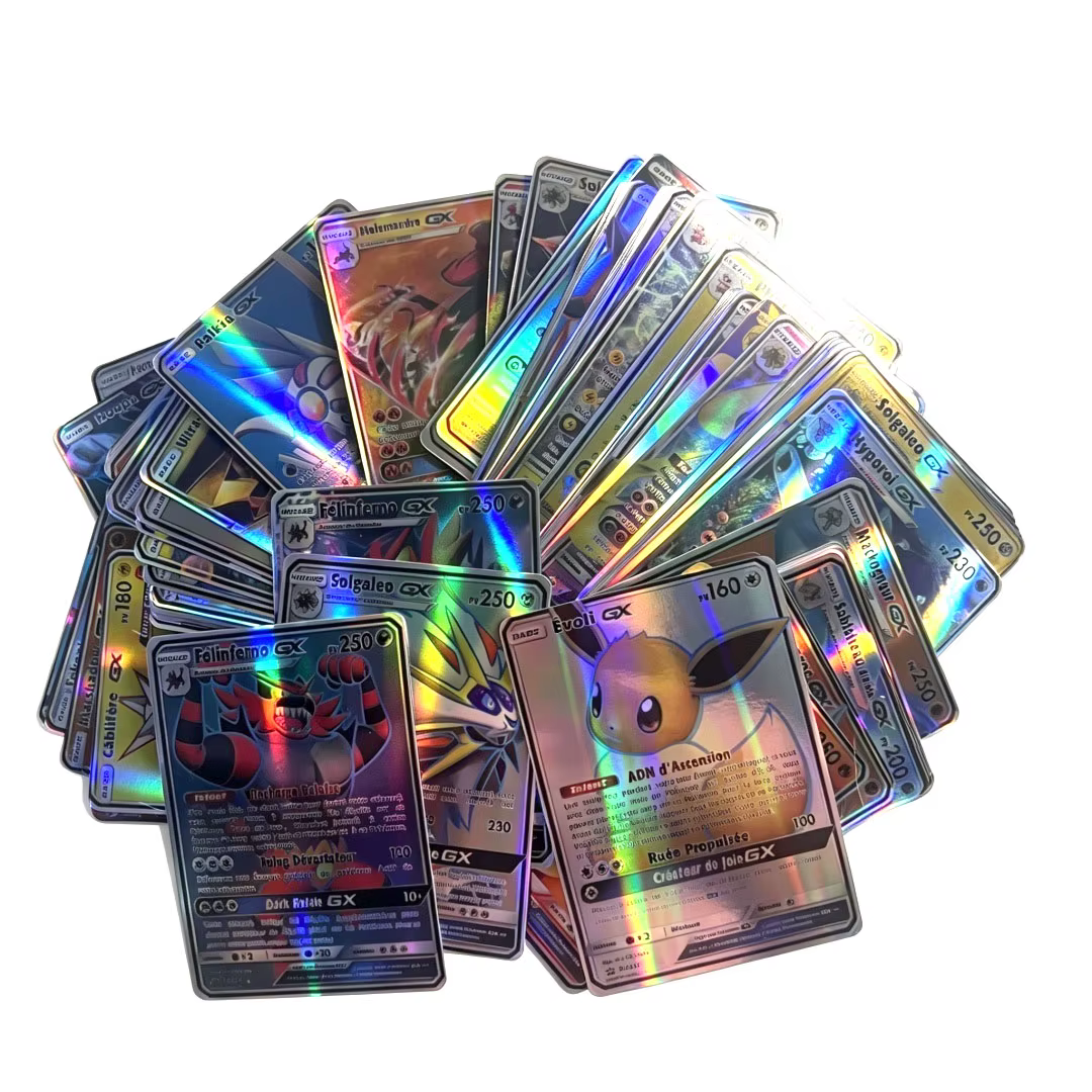Cartes Pokemon V VMAX GX EX, version française et anglaise, 60/100 pièces, ensemble de cartes holographiques rares, pour collection Pokemon TCG, cadeau
