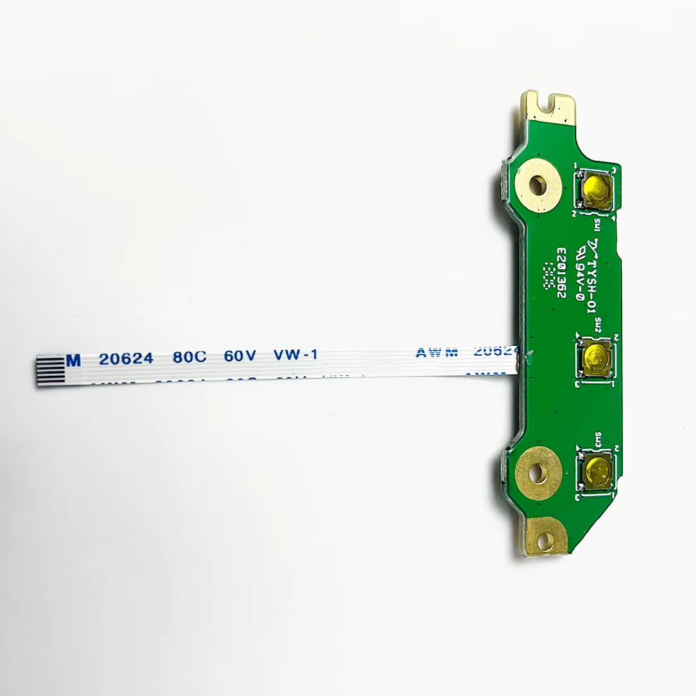 Carte de bouton d'alimentation avec câble