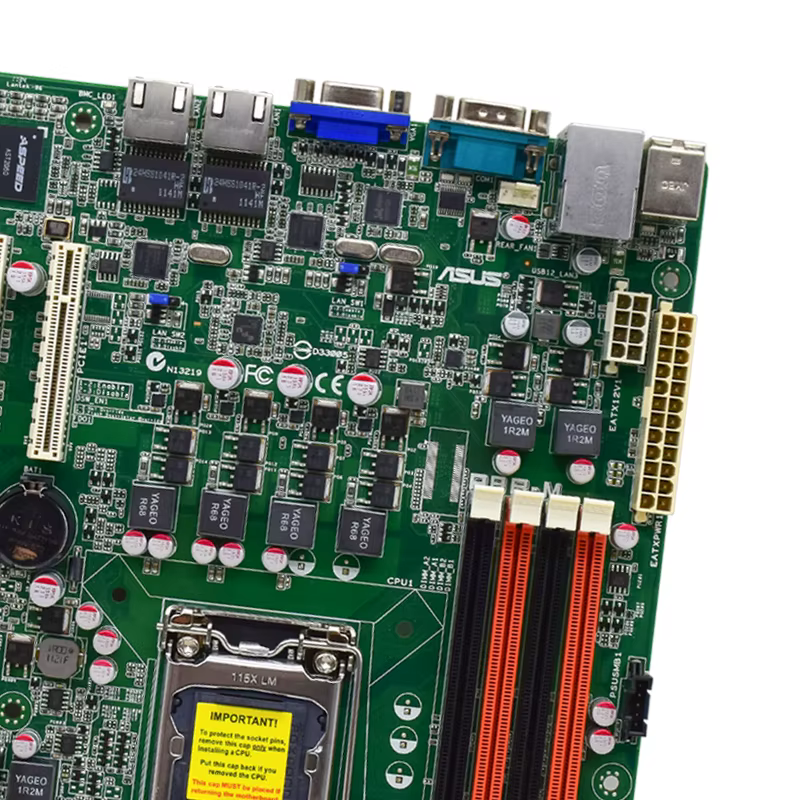 ASUS P8B-M Socket 1155 UATX carte mère 4 × DDR3 DIMM C204 prise en charge CPU Intel Xeon E3-1270 V2 I7-3770 I7-2600 4 × SATA II 1 × PCI